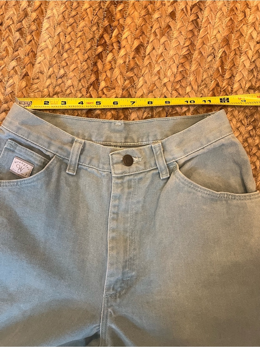 Vintage western wrangler women aqua jeans - Picture 4 of 7